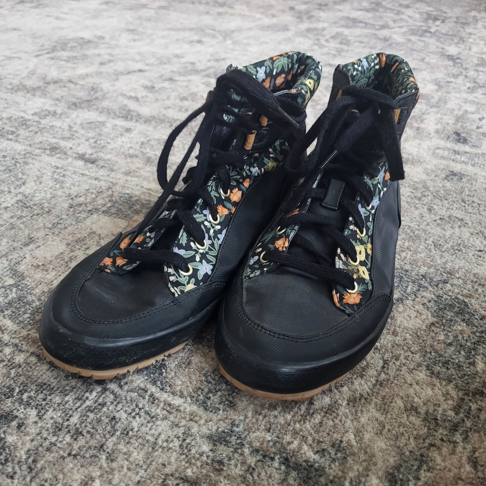 Keds Black Floral High-Top Sneakers - Picture 2 of 4